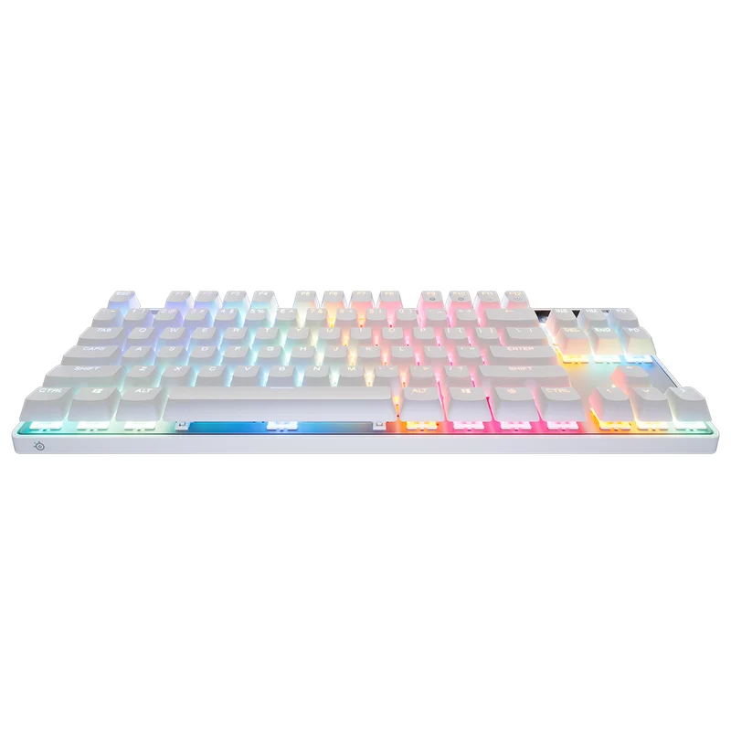 SteelSeries Apex Pro TKL Gen 3 Adjustable Switch Wired Mechanical Gaming Keyboard (Omnipoint 3.0 Switches) (White) (64898)