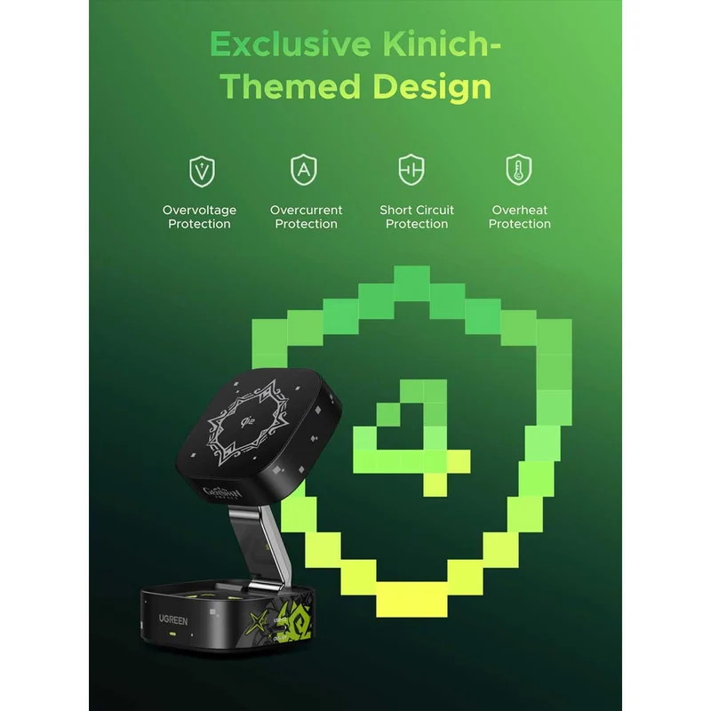 Ugreen 2-in-1 Magnetic Wireless Charger Genshin Impact Ed. (W702/35316GI)