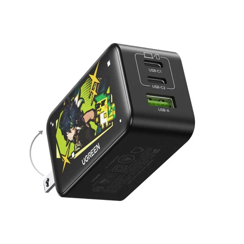 Ugreen Nexode 3-Port 2xUSB-C + 1xUSB-A 65W Gan Fast Charger Genshin Impact Ed. (CD244/10334GI)