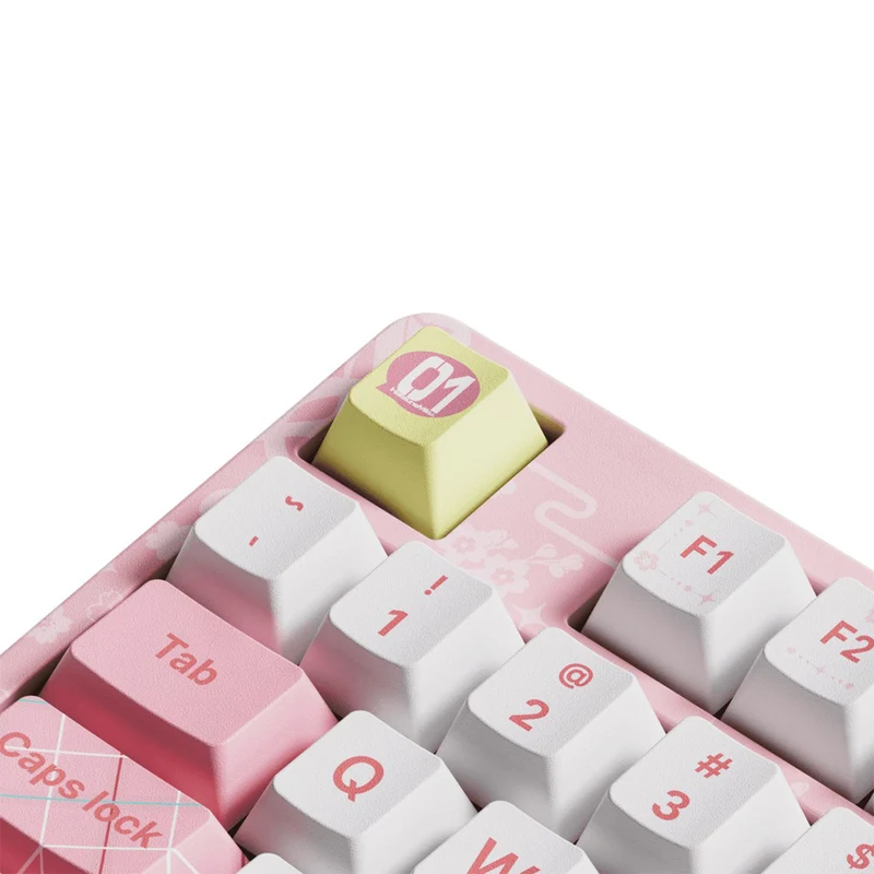 Akko Sakura Miku 5108B Plus Multi-Mode RGB Hot-Swappable Mechanical Keyboard (Akko Creamy Cyan Switch, Akko V3 Piano Pro Switch)