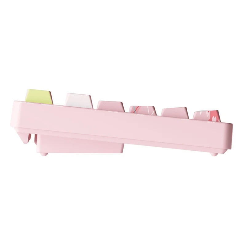 Akko Sakura Miku 5108B Plus Multi-Mode RGB Hot-Swappable Mechanical Keyboard (Akko Creamy Cyan Switch, Akko V3 Piano Pro Switch)