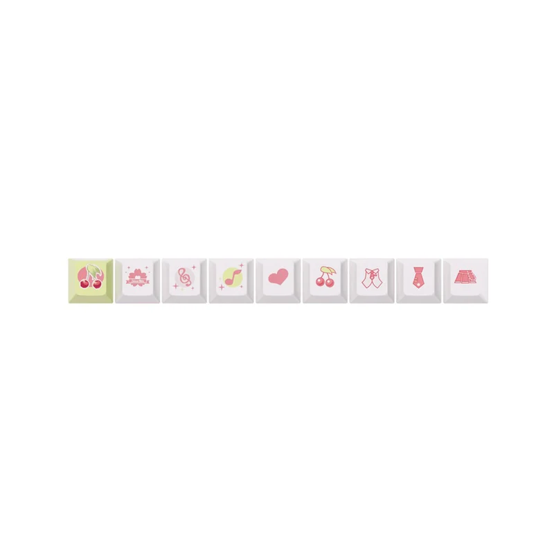 Akko Sakura Miku 5108B Plus Multi-Mode RGB Hot-Swappable Mechanical Keyboard (Akko Creamy Cyan Switch, Akko V3 Piano Pro Switch)