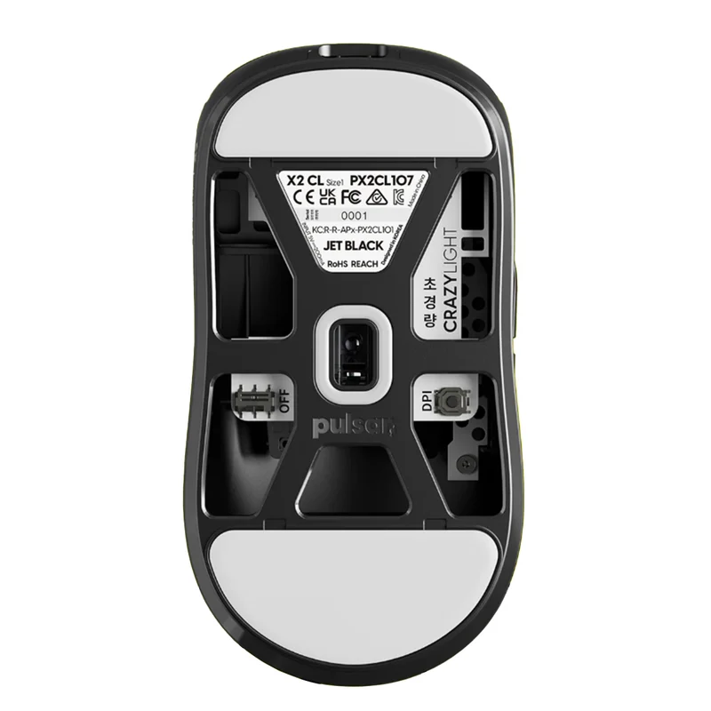 Pulsar X2 CrazyLight 8K Polling Rate eSports Gaming Mouse Size 1 (Forest, Jet Black, Sunset Haze, Uyuni White, Volt Shadow, Aqua Zest)