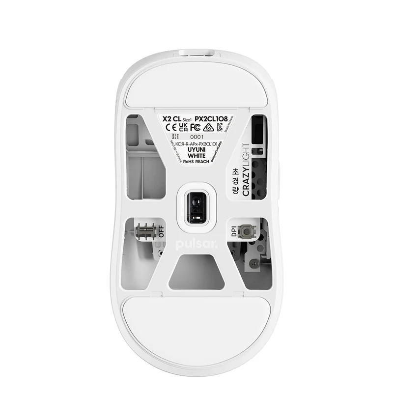 Pulsar X2 CrazyLight 8K Polling Rate eSports Gaming Mouse Size 1 (Forest, Jet Black, Sunset Haze, Uyuni White, Volt Shadow, Aqua Zest)