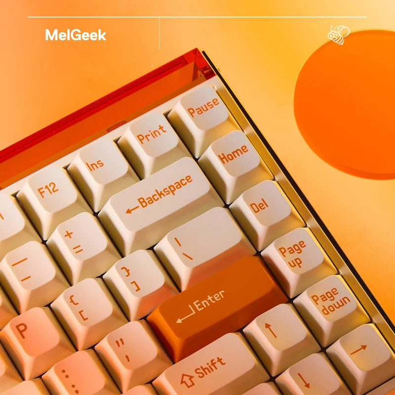 MelGeek MADE84 Pro DIY Magnetic Gaming Keyboard Linear Switch (Orange) (MADE84P-OL-0204)