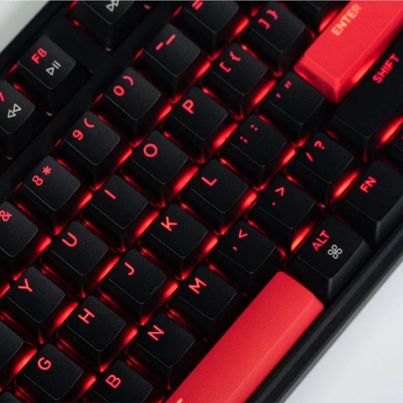Keychron Lemokey X3 QMK/VIA Red Backlight TKL Wired Mechanical Gaming Keyboard (Red Switch, Brown Switch) (X3-A1, X3-A3)