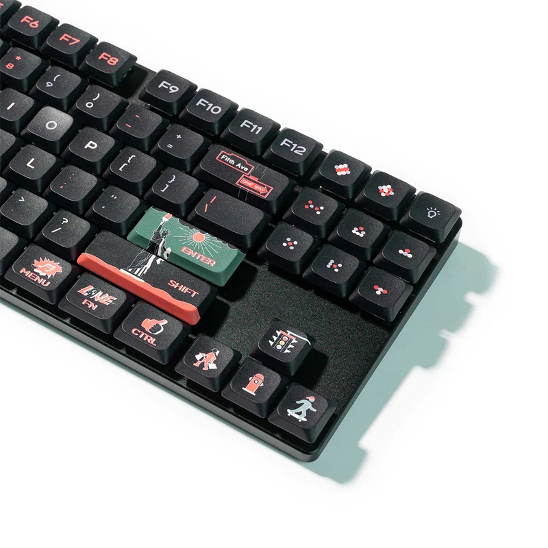 Keychron Low Profile LSA Dye-Sub PBT Full Set 133 Keys Keycap Set (New York) (PBT-71)