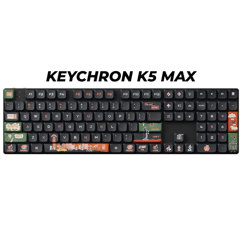 Keychron Low Profile LSA Dye-Sub PBT Full Set 133 Keys Keycap Set (New York) (PBT-71)