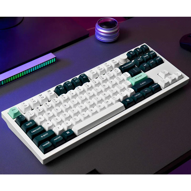 Keychron Q3 HE QMK TKL Fully Assembled Knob RGB Backlight Hot-Swappable Wireless Magnetic Switch Keyboard - Shell White (Gateron Double-Rail Magnetic Nebula Switch) (Q3H-P1)