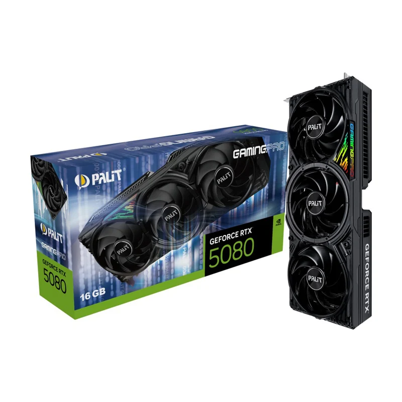Palit Geforce RTX 5080 GamingPro OC 16GB GDDR7 Graphics Card
