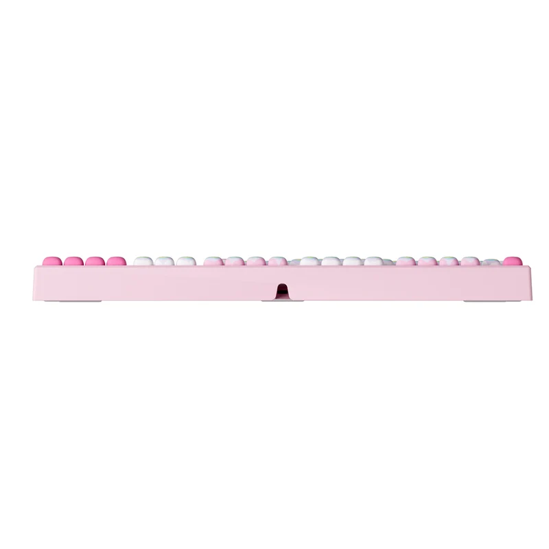 Akko x MonsGeek MG108B Rainbow Marshmallows Multi-Mode RGB Hot-Swappable Mechanical Keyboard (Akko V3 Piano Pro Switch, Akko Creamy Cyan Switch)