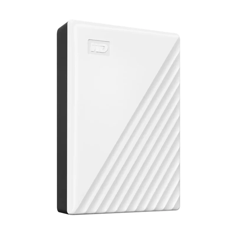 WD My Passport External Hard Drive USB 3.2 Gen 1 4TB (White) + WD Soft Pouch