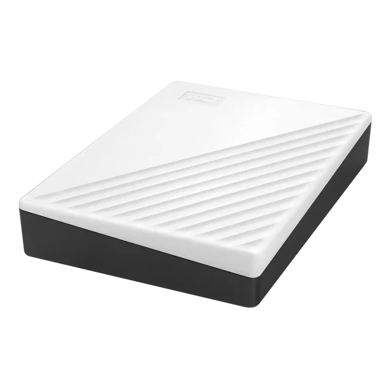 WD My Passport External Hard Drive USB 3.2 Gen 1 4TB (White) + WD Soft Pouch