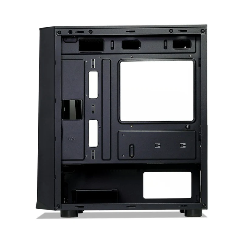 Tecware Forge M Omni Link Mesh Front /TG Side Panel High Airflow PC Case (Black, White)
