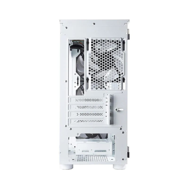 Tecware Forge M Omni Link Mesh Front /TG Side Panel High Airflow PC Case (Black, White)