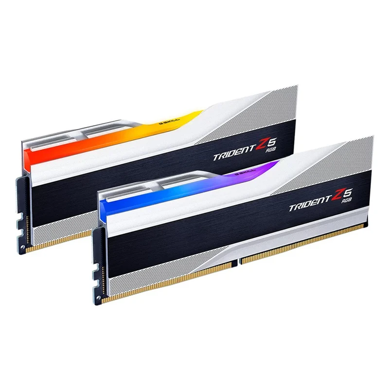 G.Skill Trident Z5 RGB 32GB (2x16GB) DDR5 5600 MT/s CL36-36-36-89 1.20V Intel XMP Desktop Memory (Metallic Silver) (F5-5600J3636C16GX2-TZ5RS)