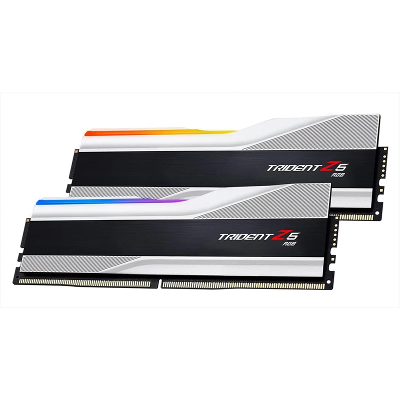 G.Skill Trident Z5 RGB 32GB (2x16GB) DDR5 5600 MT/s CL36-36-36-89 1.20V Intel XMP Desktop Memory (Metallic Silver) (F5-5600J3636C16GX2-TZ5RS)