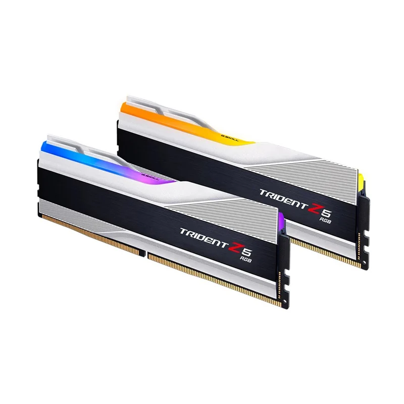 G.Skill Trident Z5 RGB 32GB (2x16GB) DDR5 5600 MT/s CL36-36-36-89 1.20V Intel XMP Desktop Memory (Metallic Silver) (F5-5600J3636C16GX2-TZ5RS)