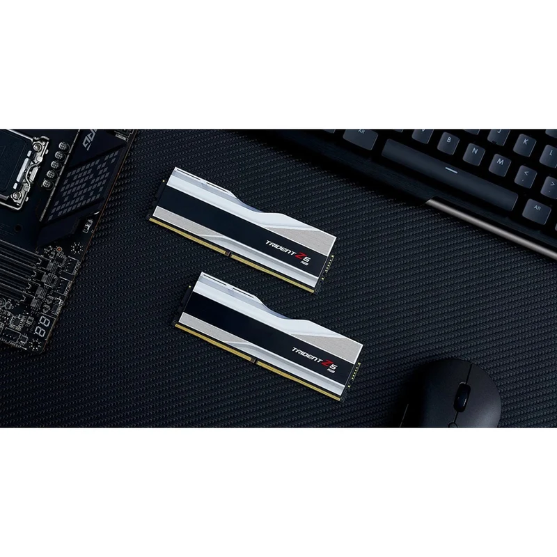 G.Skill Trident Z5 RGB 32GB (2x16GB) DDR5 5600 MT/s CL36-36-36-89 1.20V Intel XMP Desktop Memory (Metallic Silver) (F5-5600J3636C16GX2-TZ5RS)