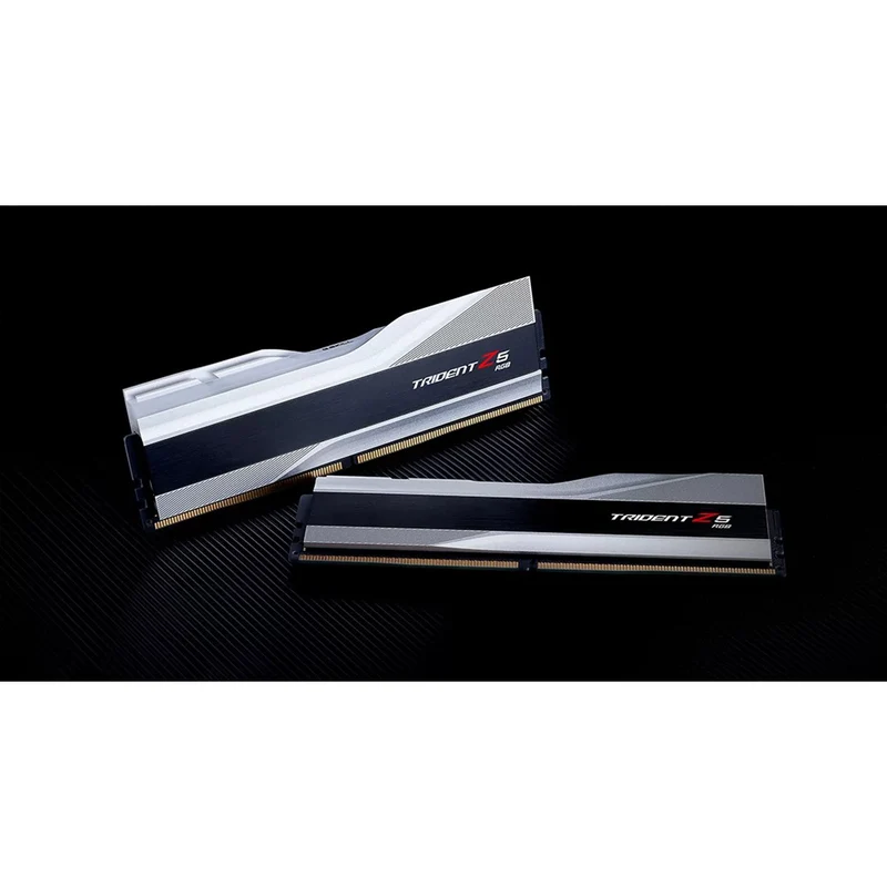 G.Skill Trident Z5 RGB 32GB (2x16GB) DDR5 5600 MT/s CL36-36-36-89 1.20V Intel XMP Desktop Memory (Metallic Silver) (F5-5600J3636C16GX2-TZ5RS)