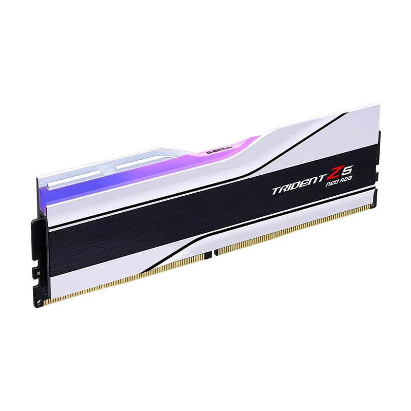 G.Skill Trident Z5 Neo RGB 32GB (2x16GB) DDR5 6400 MT/s CL32-39-39-102 1.40V AMD EXPO Desktop Memory (Matte White) (F5-6400J3239G16GX2-TZ5NRW)