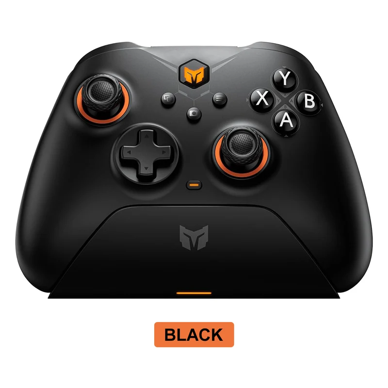 Bigbig Won GALE Hall Wireless Gaming Controller with Smart Charging Stand for Win 10&11 / Switch / Android / iOS (Black, Gray)
