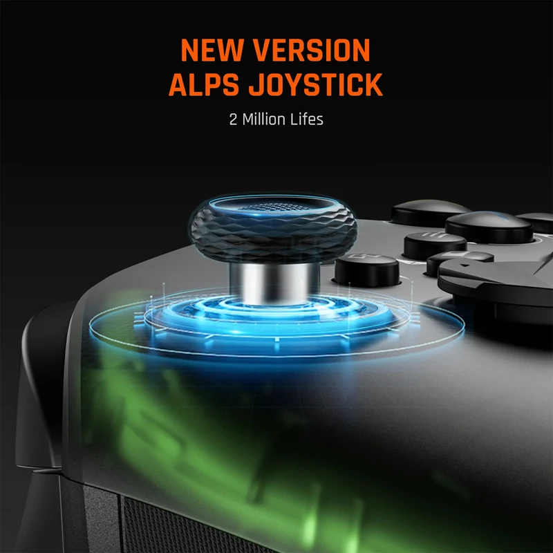 Bigbig Won Rainbow 2 Pro Wireless Gaming Controller with Charging Dock for Windows 10&11/ Switch/ Android/ iOS