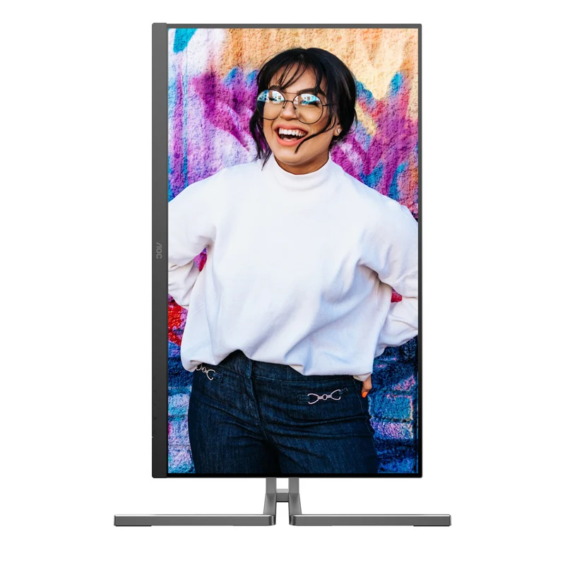 AOC Graphic Pro Q27U3CV/71 27" QHD (2560x1440) 75Hz 4ms GtG IPS QD 3-Sided Frameless Adaptive Sync Monitor (Black/Grey)