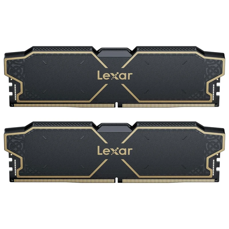 Lexar Thor 32GB Kit (2X16GB) DDR5 OC 6000MHz CL38 AMD EXPO & Intel XMP Desktop Memory (Black) (LD5U16G60C38LG-RGD)