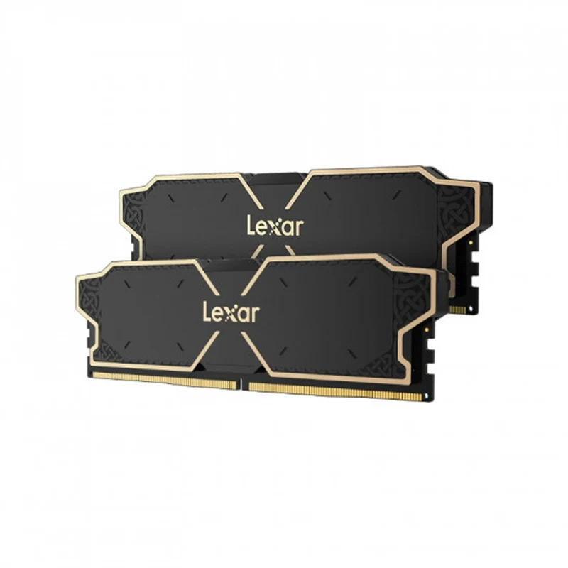 Lexar Thor 32GB Kit (2X16GB) DDR5 OC 6000MHz CL38 AMD EXPO & Intel XMP Desktop Memory (Black) (LD5U16G60C38LG-RGD)