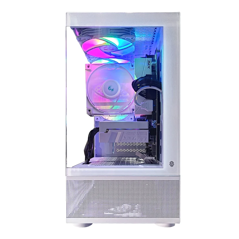 Alpha Reyna White Desktop Gaming PC | AMD Ryzen 5 5500 | 16GB RAM | 512GB SSD | RTX 4060 | Windows 11 Pro