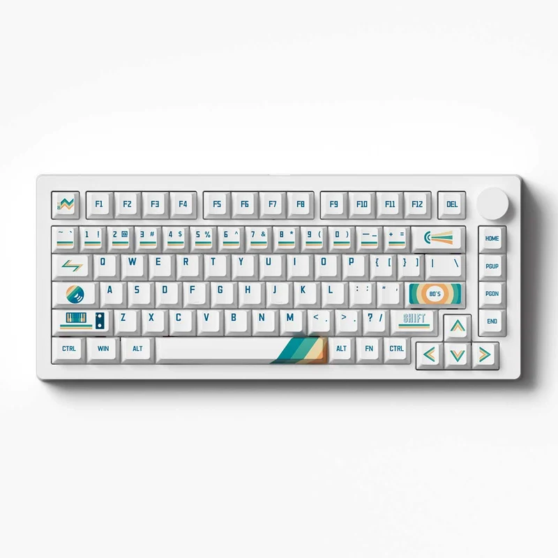 MonsGeek M1 V5 VIA 1980s Aluminum Case Multi-Mode RGB Hot-Swappable Mechanical Keyboard (Akko Botany Switch)