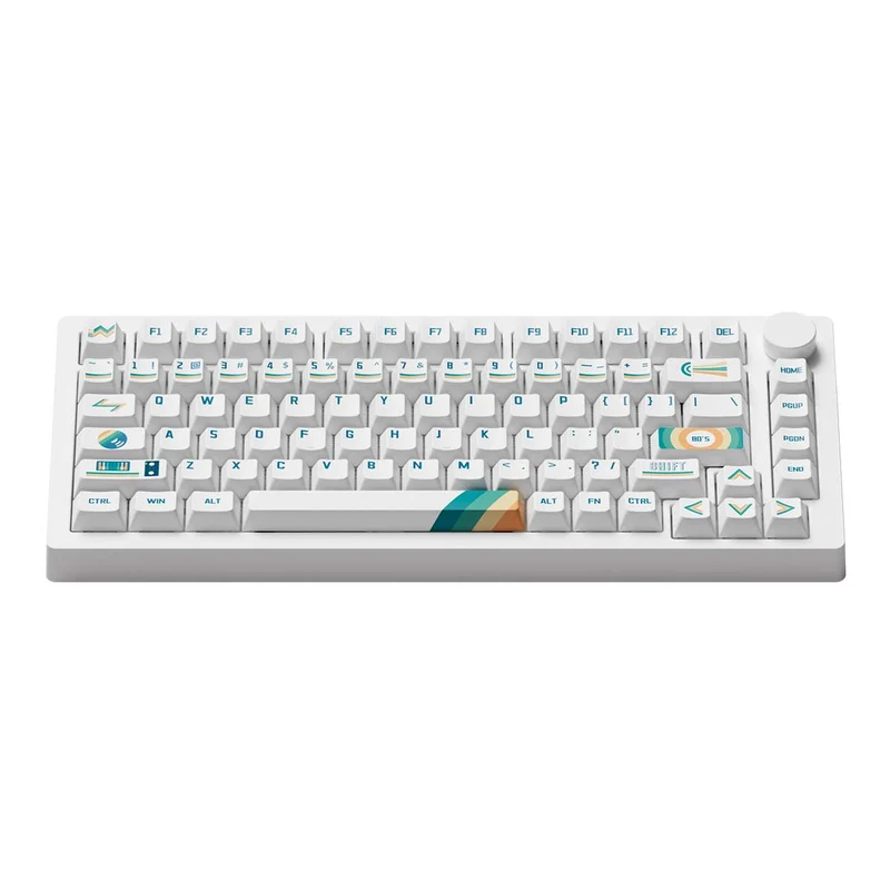 MonsGeek M1 V5 VIA 1980s Aluminum Case Multi-Mode RGB Hot-Swappable Mechanical Keyboard (Akko Botany Switch)