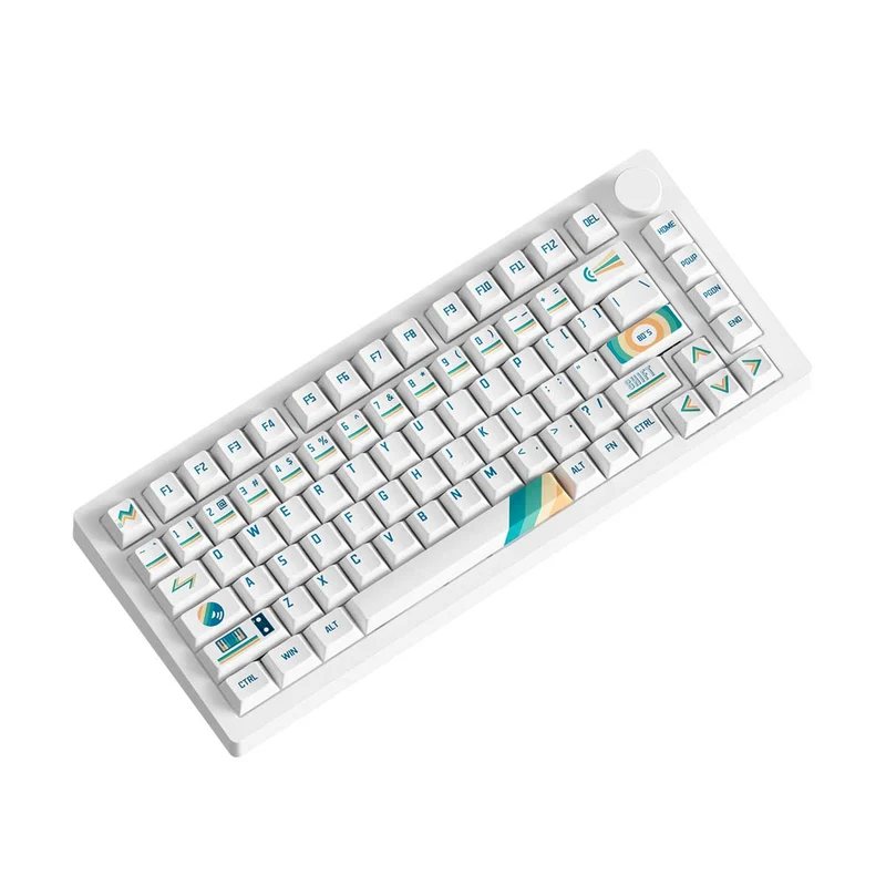 MonsGeek M1 V5 VIA 1980s Aluminum Case Multi-Mode RGB Hot-Swappable Mechanical Keyboard (Akko Botany Switch)