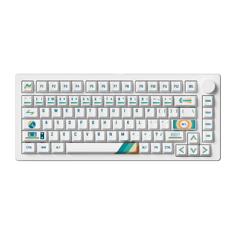 MonsGeek M1 V5 VIA 1980s Aluminum Case Multi-Mode RGB Hot-Swappable Mechanical Keyboard (Akko Botany Switch)