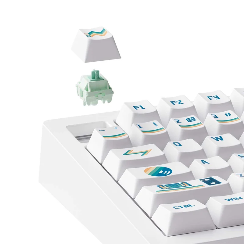 MonsGeek M1 V5 VIA 1980s Aluminum Case Multi-Mode RGB Hot-Swappable Mechanical Keyboard (Akko Botany Switch)