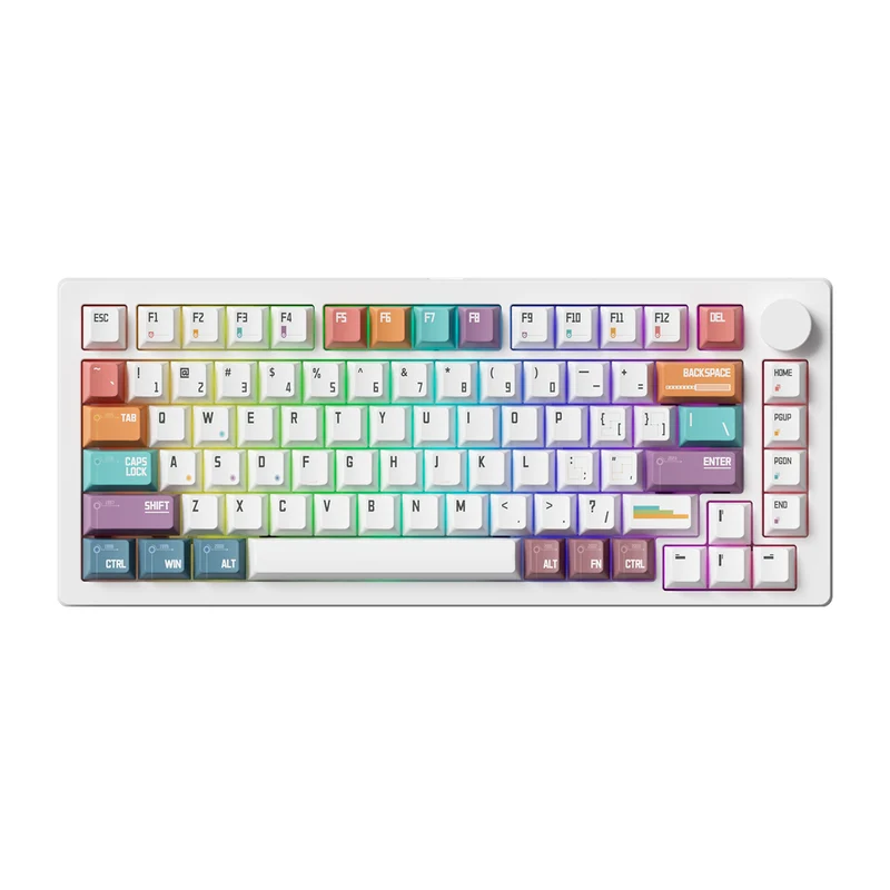 MonsGeek M1 V5 VIA Timeline Aluminum Case Multi-Mode RGB Hot-Swappable Mechanical Keyboard (Akko Rosewood Switch)