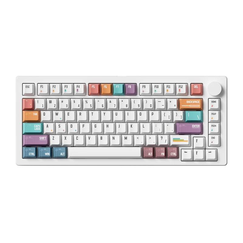 MonsGeek M1 V5 VIA Timeline Aluminum Case Multi-Mode RGB Hot-Swappable Mechanical Keyboard (Akko Rosewood Switch)