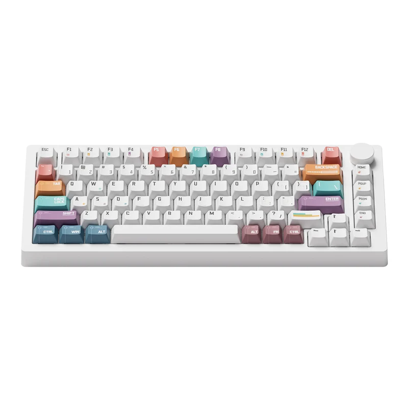 MonsGeek M1 V5 VIA Timeline Aluminum Case Multi-Mode RGB Hot-Swappable Mechanical Keyboard (Akko Rosewood Switch)