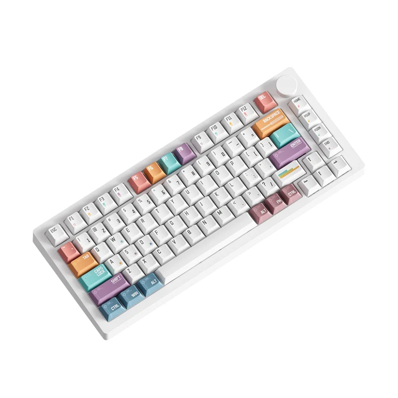 MonsGeek M1 V5 VIA Timeline Aluminum Case Multi-Mode RGB Hot-Swappable Mechanical Keyboard (Akko Rosewood Switch)