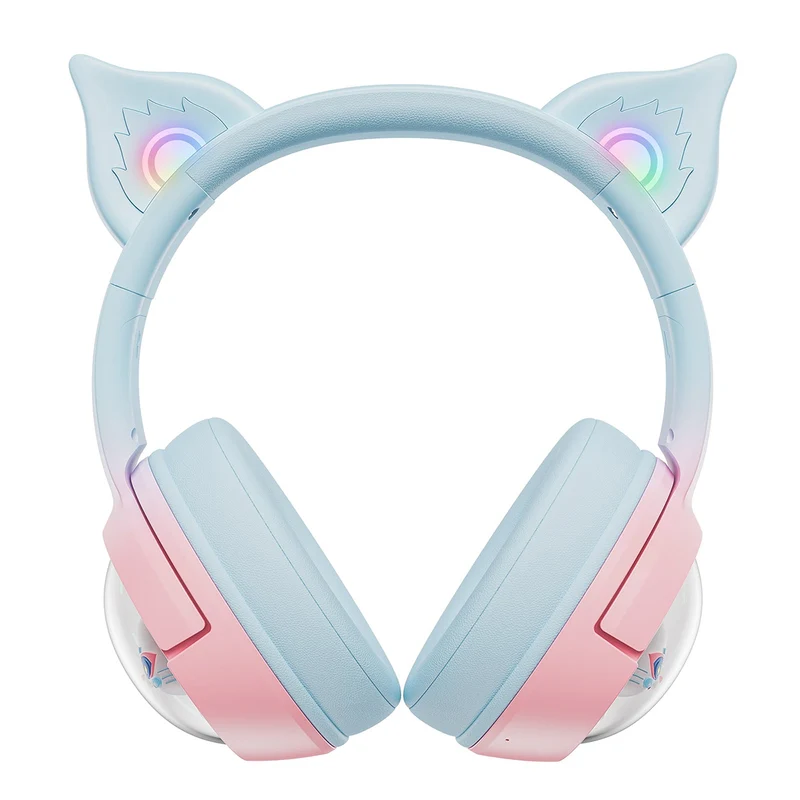 Onikuma B5 RGB Gradient Wireless Professional Gaming Headset (Blue/Pink)