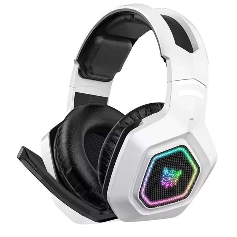 Onikuma B100 RGB Tri-Mode Gaming Headset (Black, White)