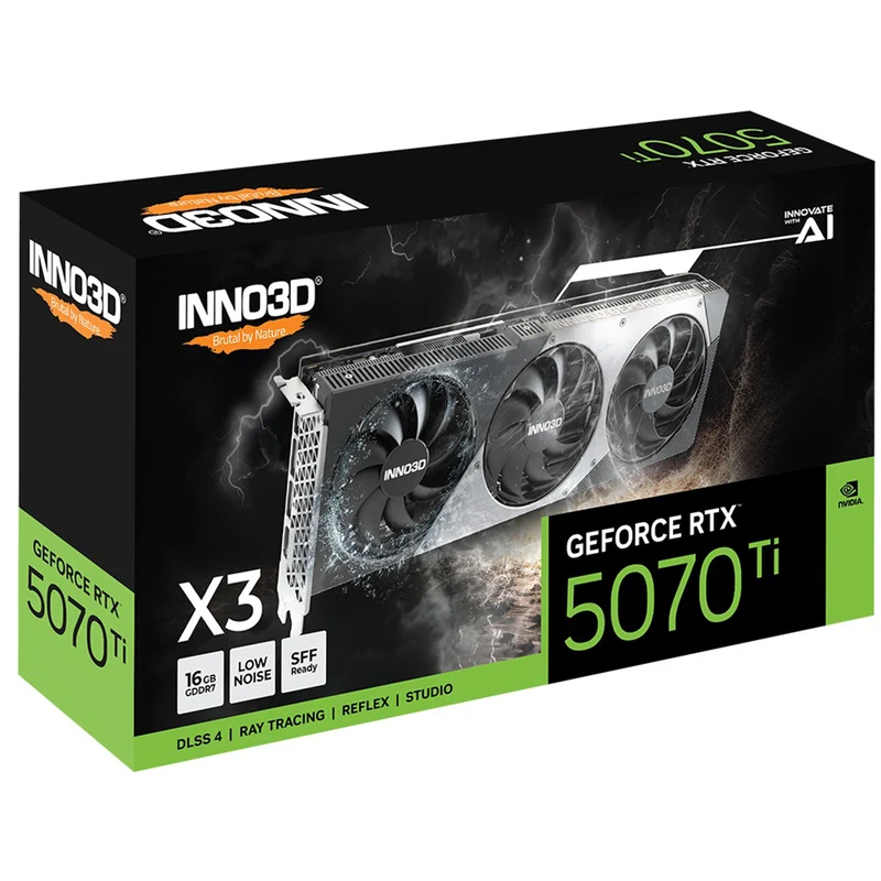 INNO3D GeForce RTX 5070 Ti X3 16GB GDDR7 Graphics Card (N507T3-16D7-176068N)