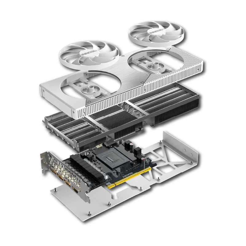 INNO3D GeForce RTX 5070 Twin X2 OC 12GB GDDR7 Graphics Card (White) (N50702-12D7X-195064W)