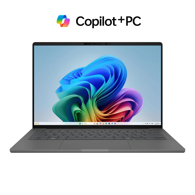 Asus Zenbook 14 UX3407QA-SB397WSM Laptop (Iceland Gray) | 14 WUXGA | Snapdragon X X1 26 100 | 16GB RAM | 512GB SSD | Qualcomm Adreno | Windows 11 home | Microsoft Office Home 2024 + Microsoft 365 Basic | Asus AP4600 Backpack