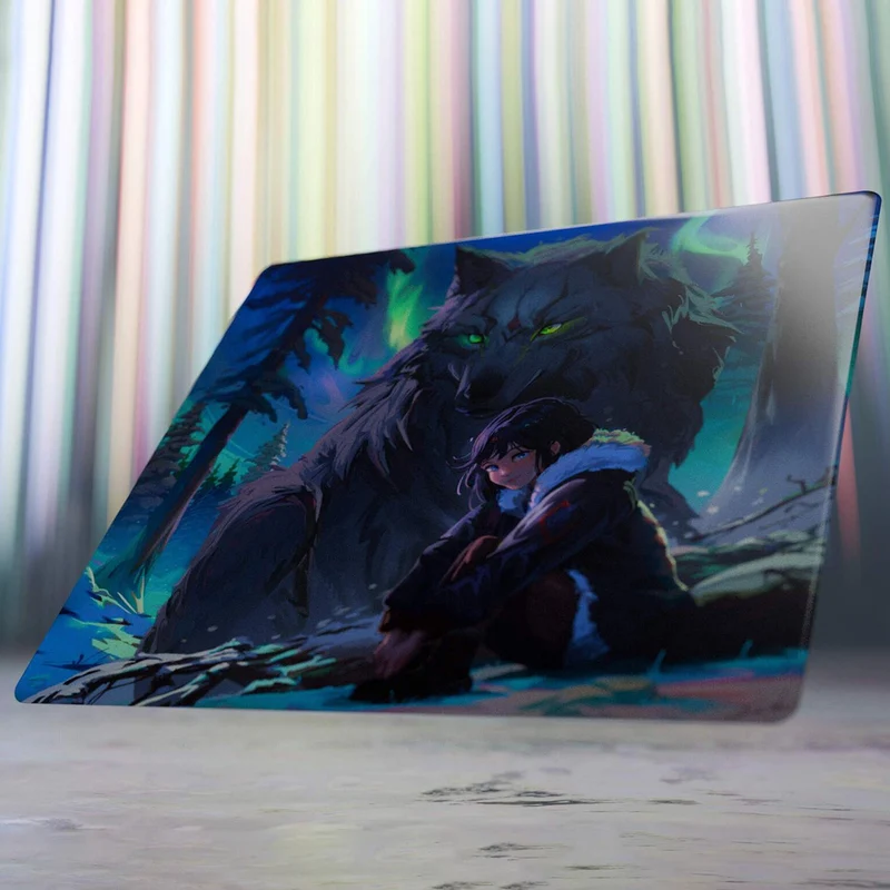 Tekkusai x Hitbox Studios The Guardian Glass Mousepad
