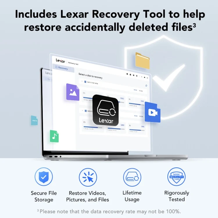 Lexar SL300 USB 3.2 Gen 2 Type-C Portable SSD - Up To 1050MB/s Read & 1000MB/s Write (1TB, 2TB)