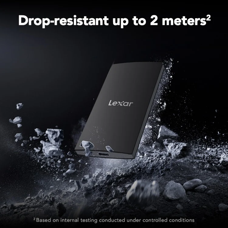 Lexar SL300 USB 3.2 Gen 2 Type-C Portable SSD - Up To 1050MB/s Read & 1000MB/s Write (1TB, 2TB)