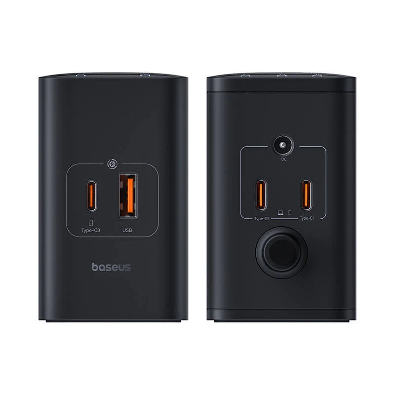 Baseus Digital GaN Intelligent Desktop Fast Charger 3C+U+DC 240W (Cluster Black) (P10163901113-00)