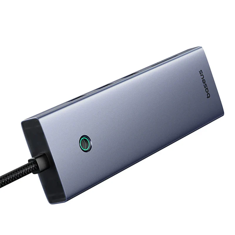 Baseus UltraJoy Series 10-Port Hub Docking Station USB-C to HDMI 4K@60Hz + VGA + 3xUSB 3.0 + PD + RJ45 + SD/TF + 3.5mm (Space Grey) (B0005280C811-00)